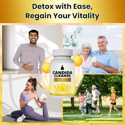 Candida Cleanse, Gut & Colon Support for Men & Women, 60 Capsules