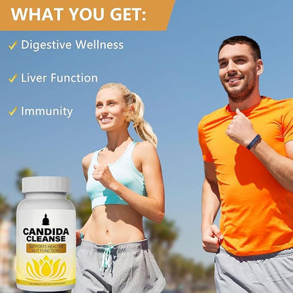 Candida Cleanse, Gut & Colon Support for Men & Women, 60 Capsules